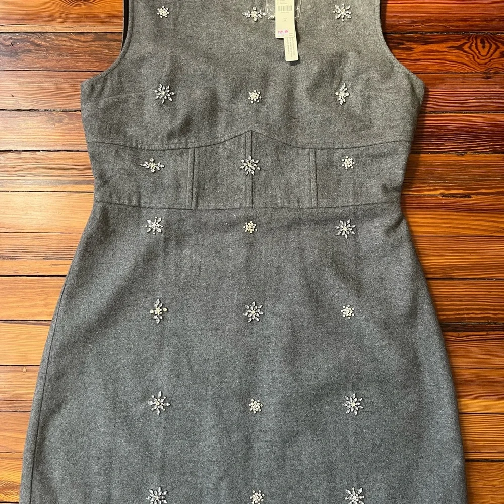 Anthropologie Gray Bedazzled Dress - Picture 3 of 6
